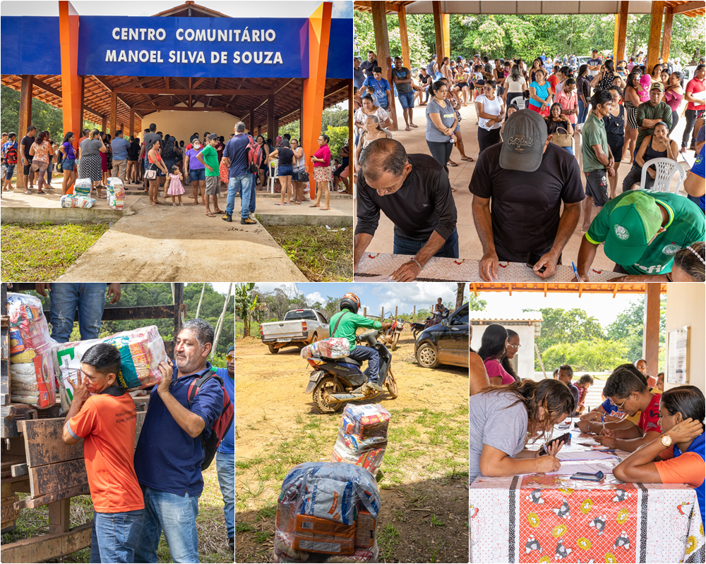 ENTREGAS DOS KITS DE ALIMENTOS PARA AS FAMÍLIAS EM VULNERABILIDADE SOCIAL ATINGIDAS PELA ESTIAGEM - CAMPO VERDE E NO KM 112 E 114